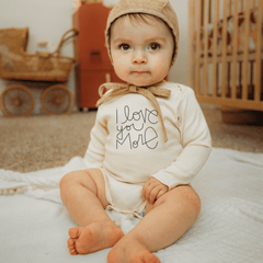 I Love You More - Long Sleeve Organic Baby Bodysuit by Tenth & Pine, product image 3