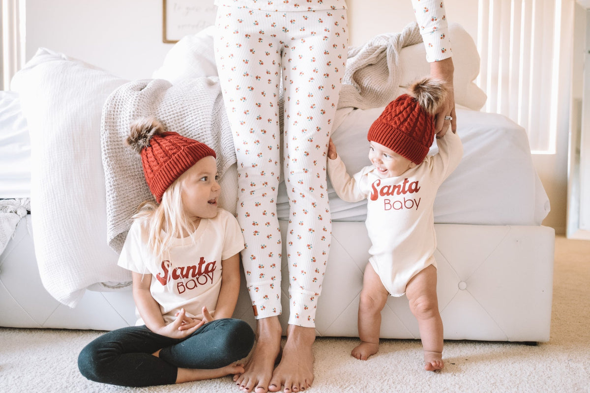 Santa Baby Organic Baby Bodysuit Long Sleeve by Tenth & Pine, product image 10