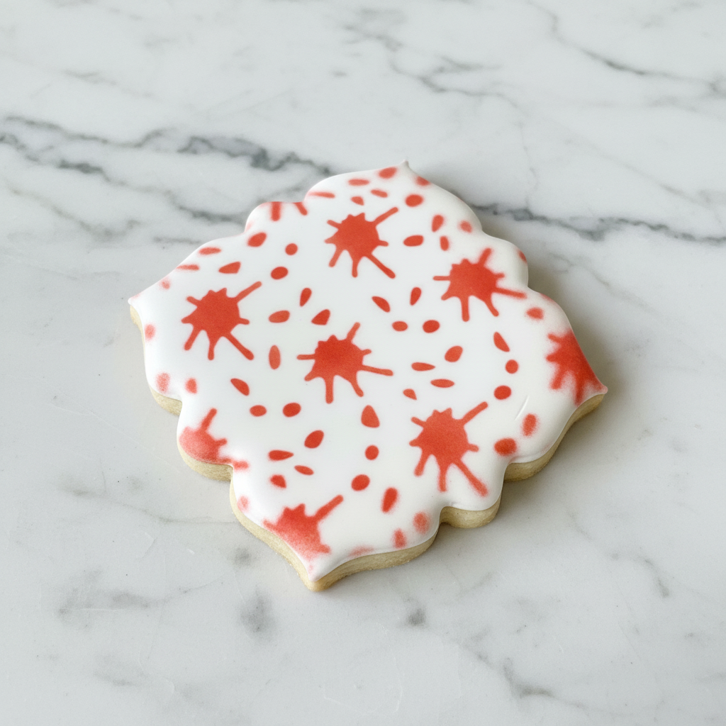 Blood Splatter Cookie Stencil