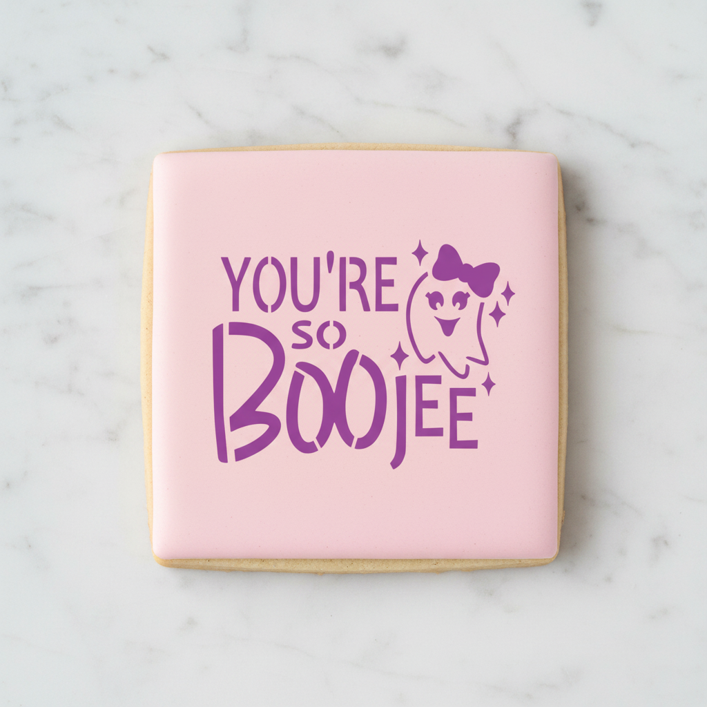 You're So BOO-jee Cookie Stencil
