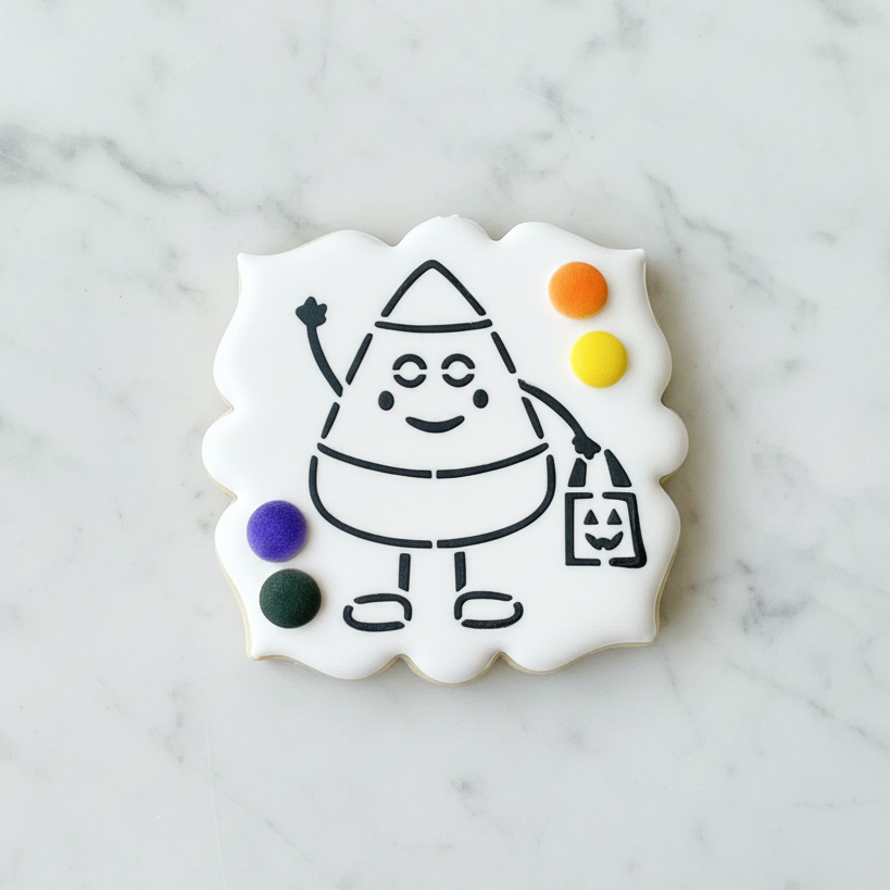 Candy Corn PYO Cookie Stencil