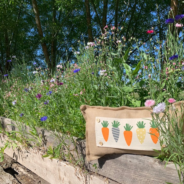 PANEL ONLY: RECTANGLE Spring, Summer, Veggies, Bunny Food, Garden; CARROT PATCH