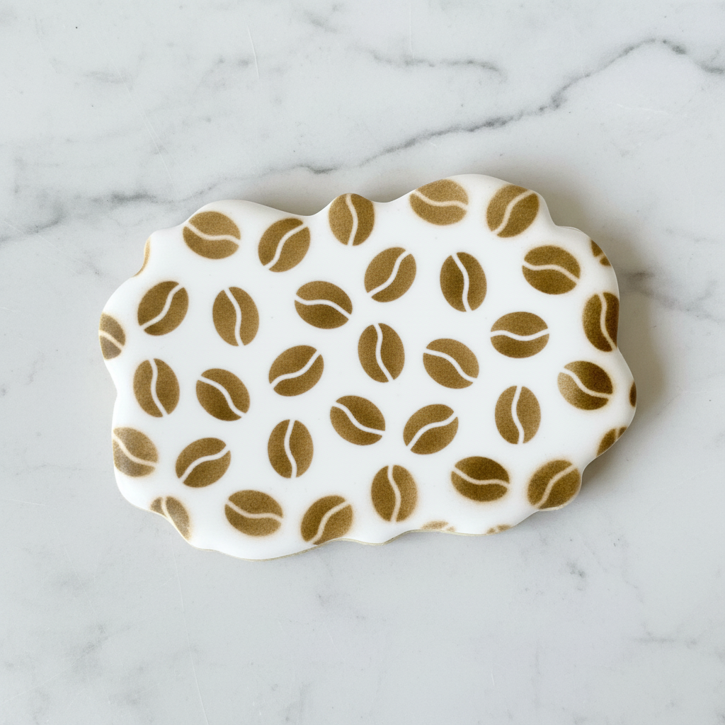 Coffee Beans Pattern Cookie Stencil