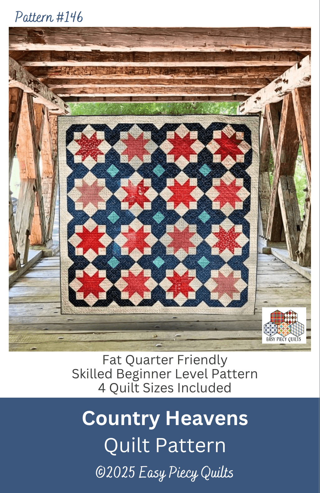 Country Heavens Quilt Pattern - Paper Pattern, Mailed