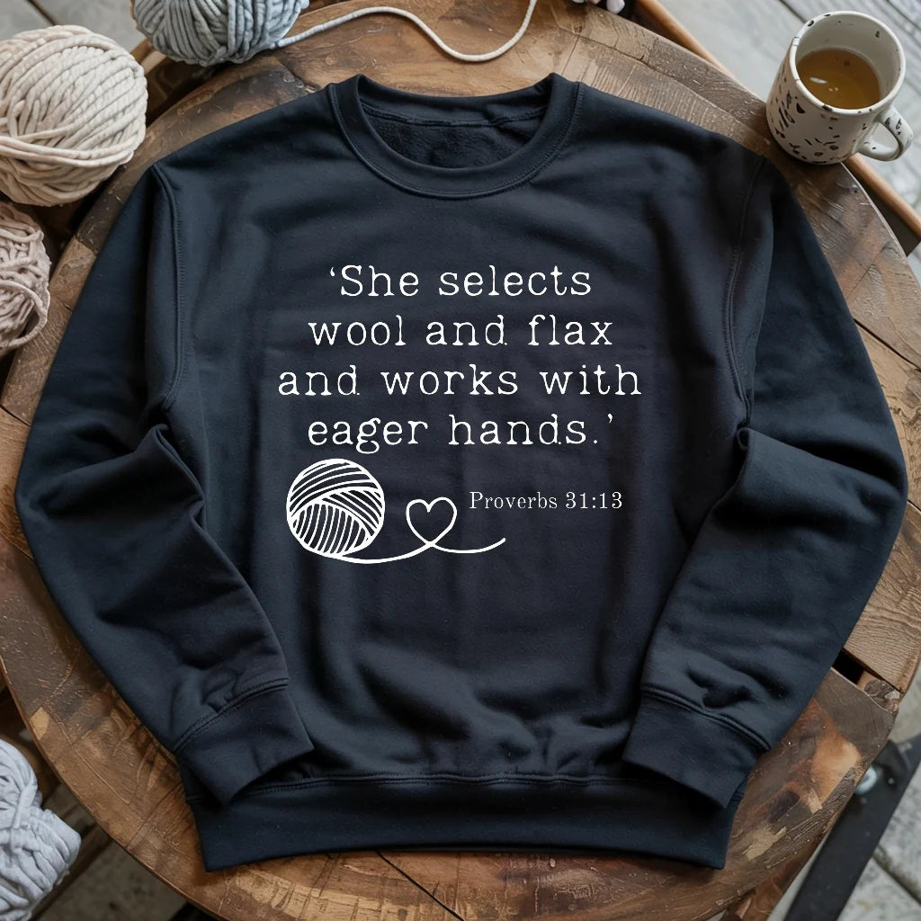 Crochet In Bible Sweatshirt
