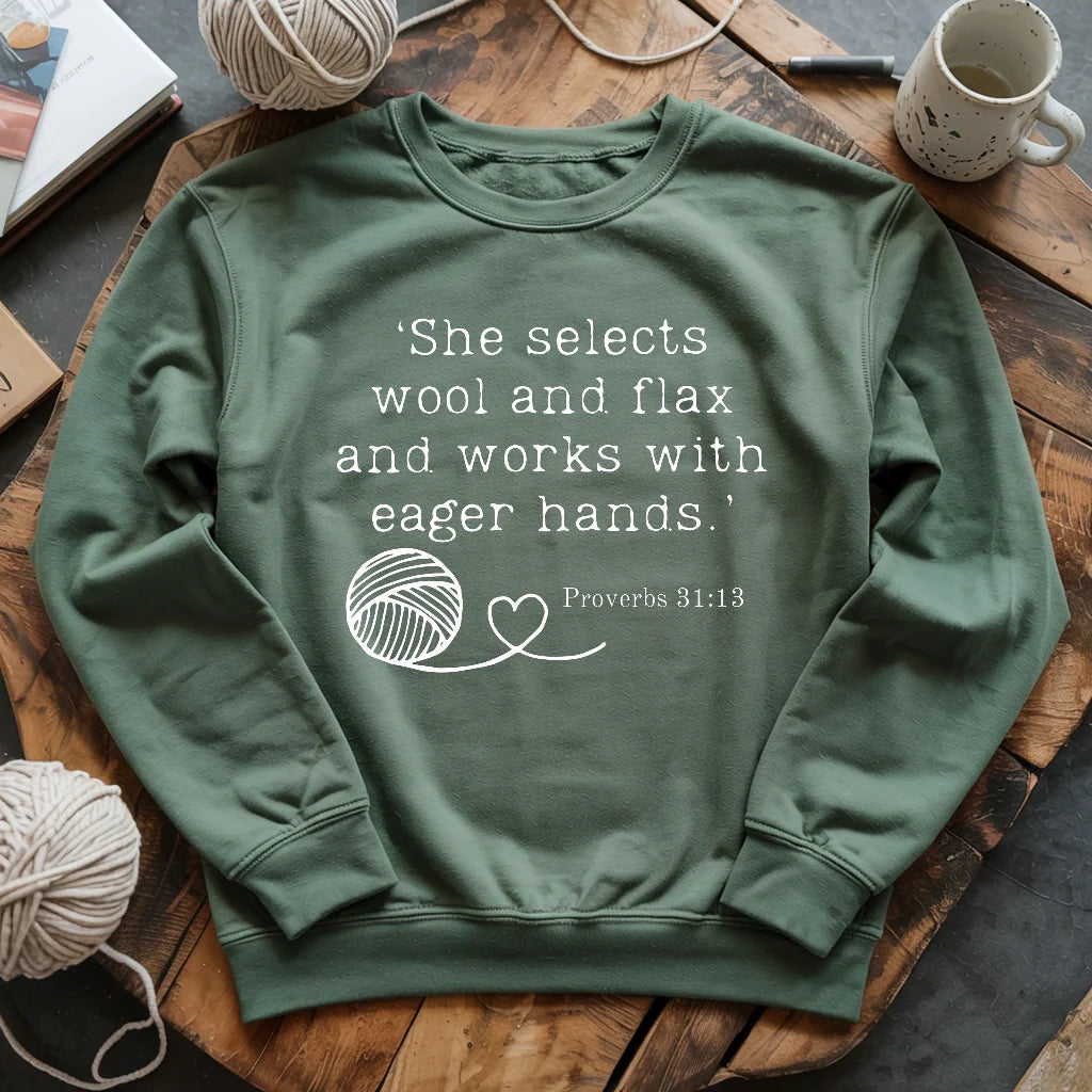 Crochet In Bible Sweatshirt