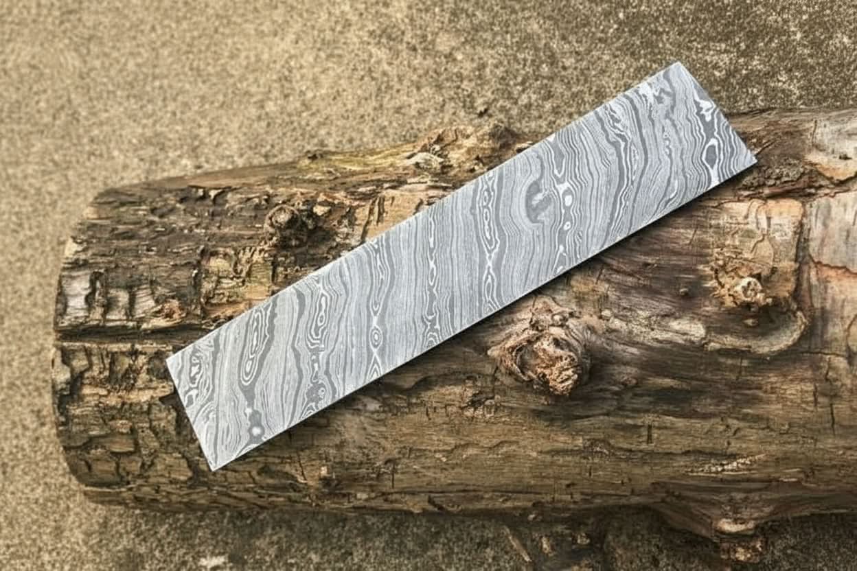 Custom Handmade Damascus Steel 10” Blank Billet- Blade For Knife Making DE-46