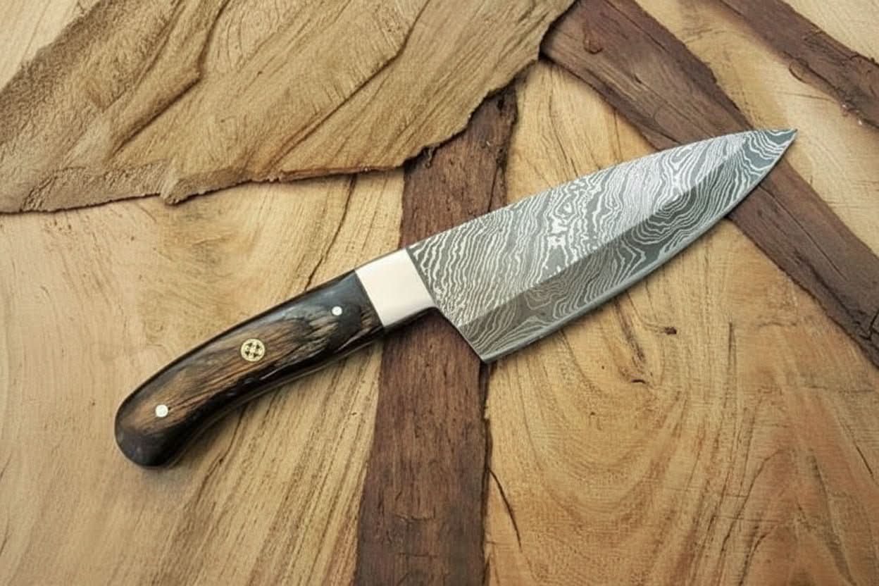 Custom Handmade Damascus Steel Full Tang  Chef Knife / Vegetable Knife  / Kitchen Knife DK-0128