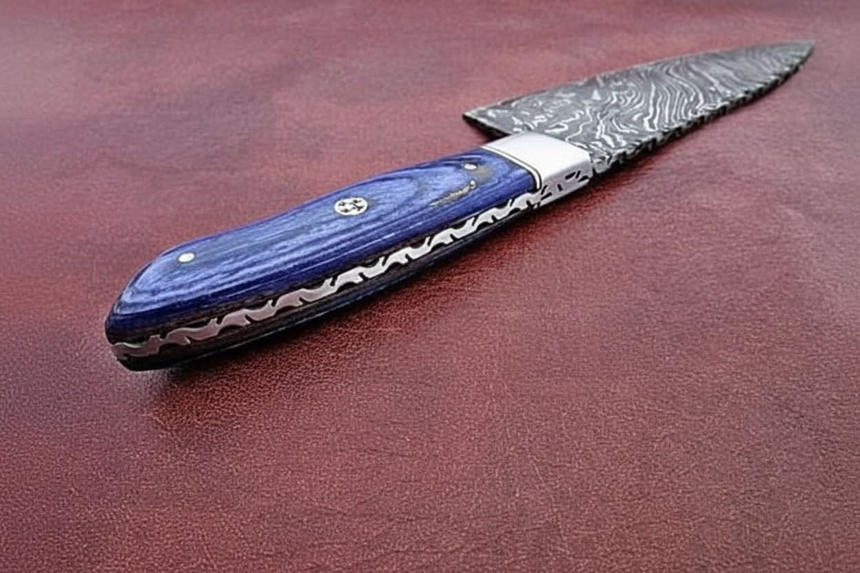 Custom Handmade Damascus Steel Full Tang  Chef Knife / Vegetable Knife  / Kitchen Knife DK-0130