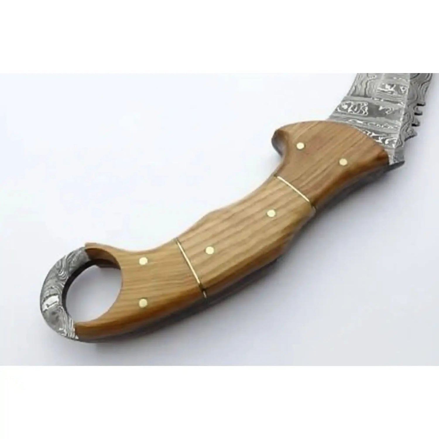 Custom Handmade Damascus Steel  Full Tang Karambit Knife
