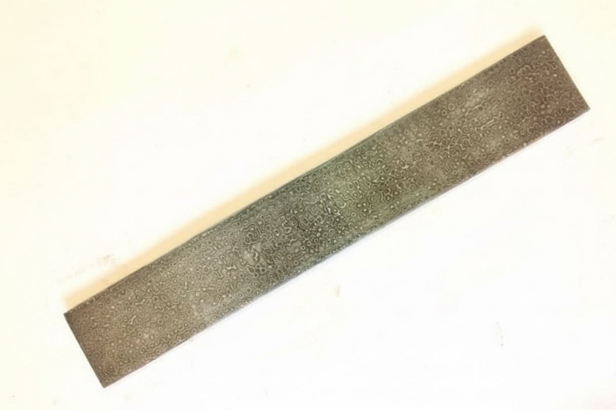 Premium Damascus Steel Billet Bar Pattern Welded Blank for Knife Making and Bladesmithing