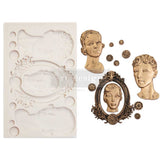 Finnabair Moulds - Vintage Ladies - 1 pc, 5"x8"x8mm Copyright #VAu001506961
