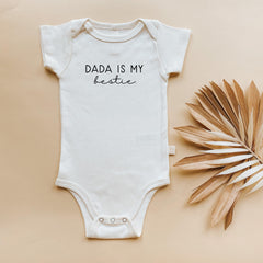 Dada is My Bestie Organic Baby Bodysuit by Tenth & Pine, product image 3