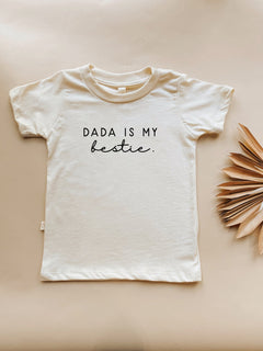 Dada is My Bestie Organic Kids T-shirt by Tenth & Pine, product image 3