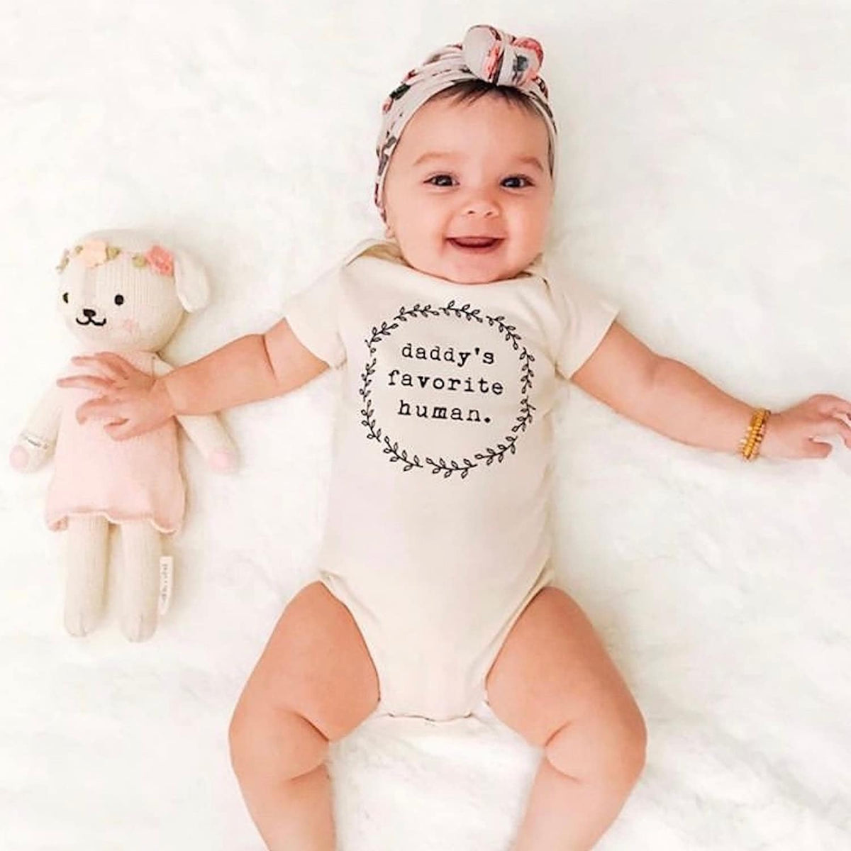 Daddy's Favorite Human Organic Baby Bodysuit by Tenth & Pine, product image 6