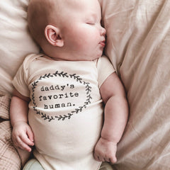 Daddy's Favorite Human Organic Baby Bodysuit by Tenth & Pine, product image 5