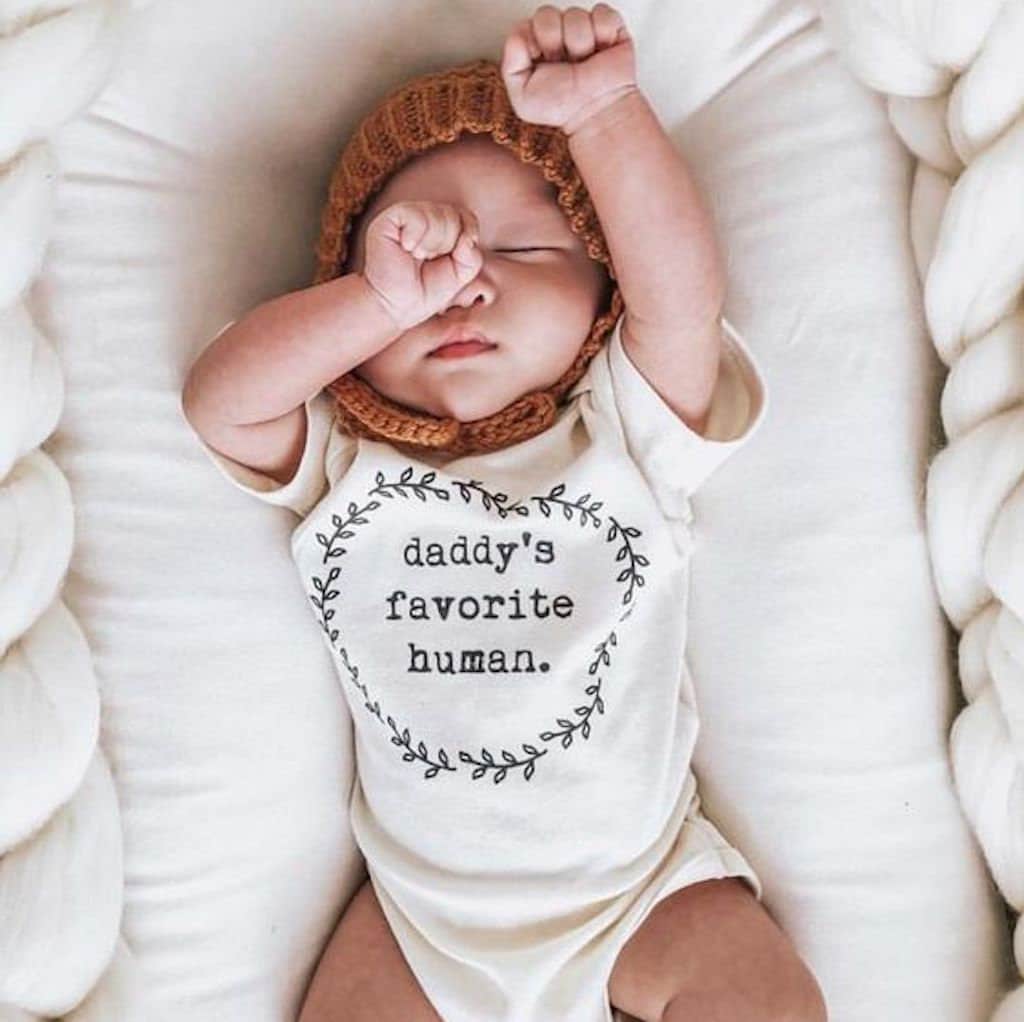 Daddy's Favorite Human Organic Baby Bodysuit by Tenth & Pine, product image 3