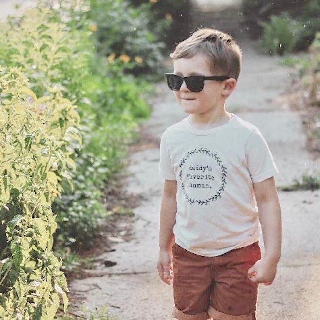 Daddy’s Favorite Human Organic Kids T-Shirt by Tenth & Pine, product image 7