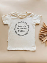 Daddy’s Favorite Human Organic Kids T-Shirt by Tenth & Pine, product image 2