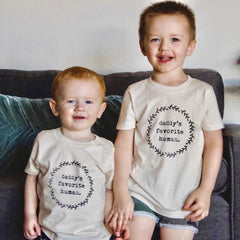 Daddy’s Favorite Human Organic Kids T-Shirt by Tenth & Pine, product image 10