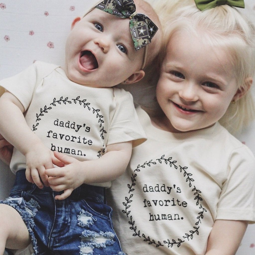 Daddy’s Favorite Human Organic Kids T-Shirt by Tenth & Pine, product image 3