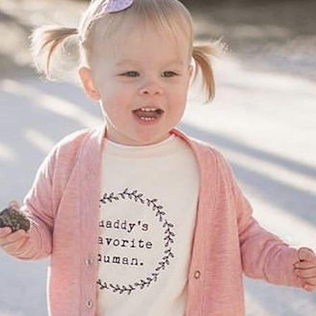 Daddy’s Favorite Human Organic Kids T-Shirt by Tenth & Pine, product image 8