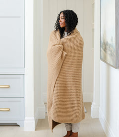 Waffle Knit XL Throw Blankets by Saranoni, product image 13