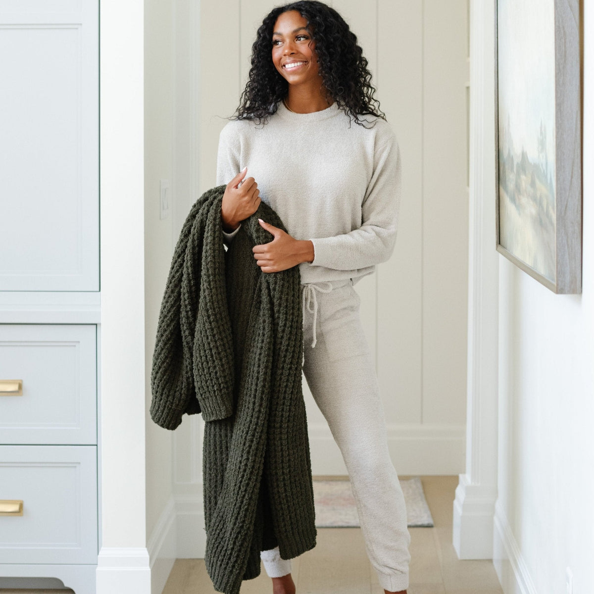 Waffle Knit XL Throw Blankets by Saranoni, product image 18