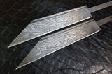 Ironclad Seax Blade Set 9" Handmade Damascus Steel Blade Blanks for Knife Making
