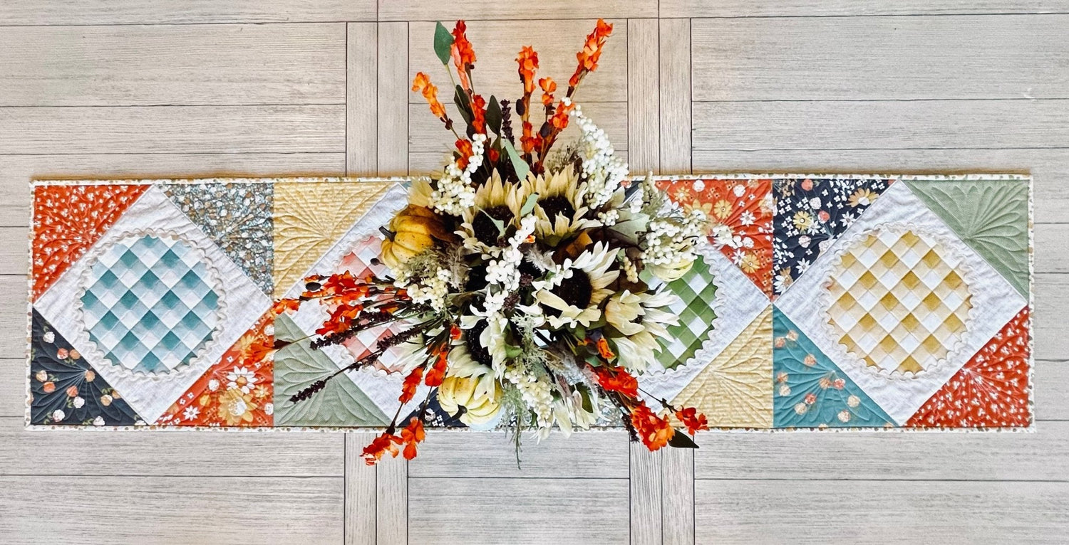 Easy as Pie Quilted Table Runner - Pattern Paper Print Version