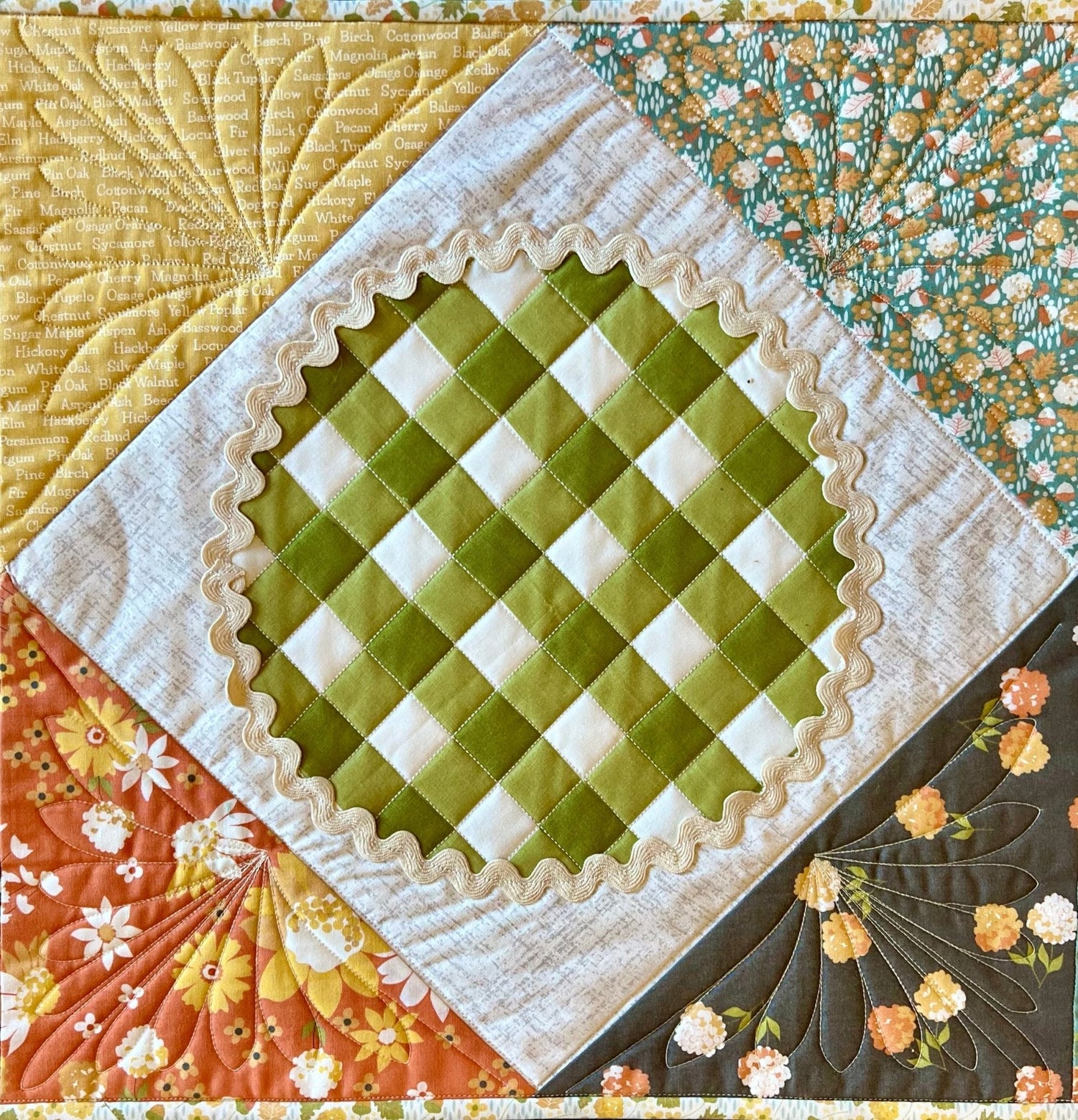 Easy as Pie Quilted Table Runner - Pattern Paper Print Version