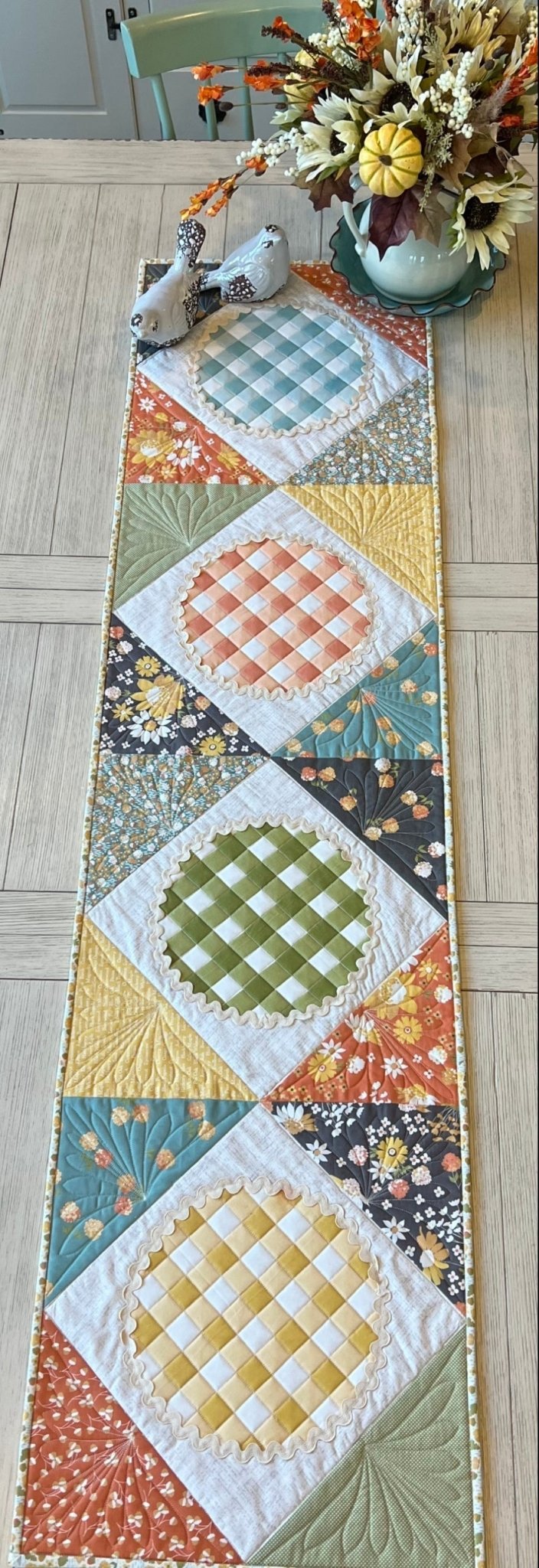 Easy as Pie Quilted Table Runner - Pattern Paper Print Version