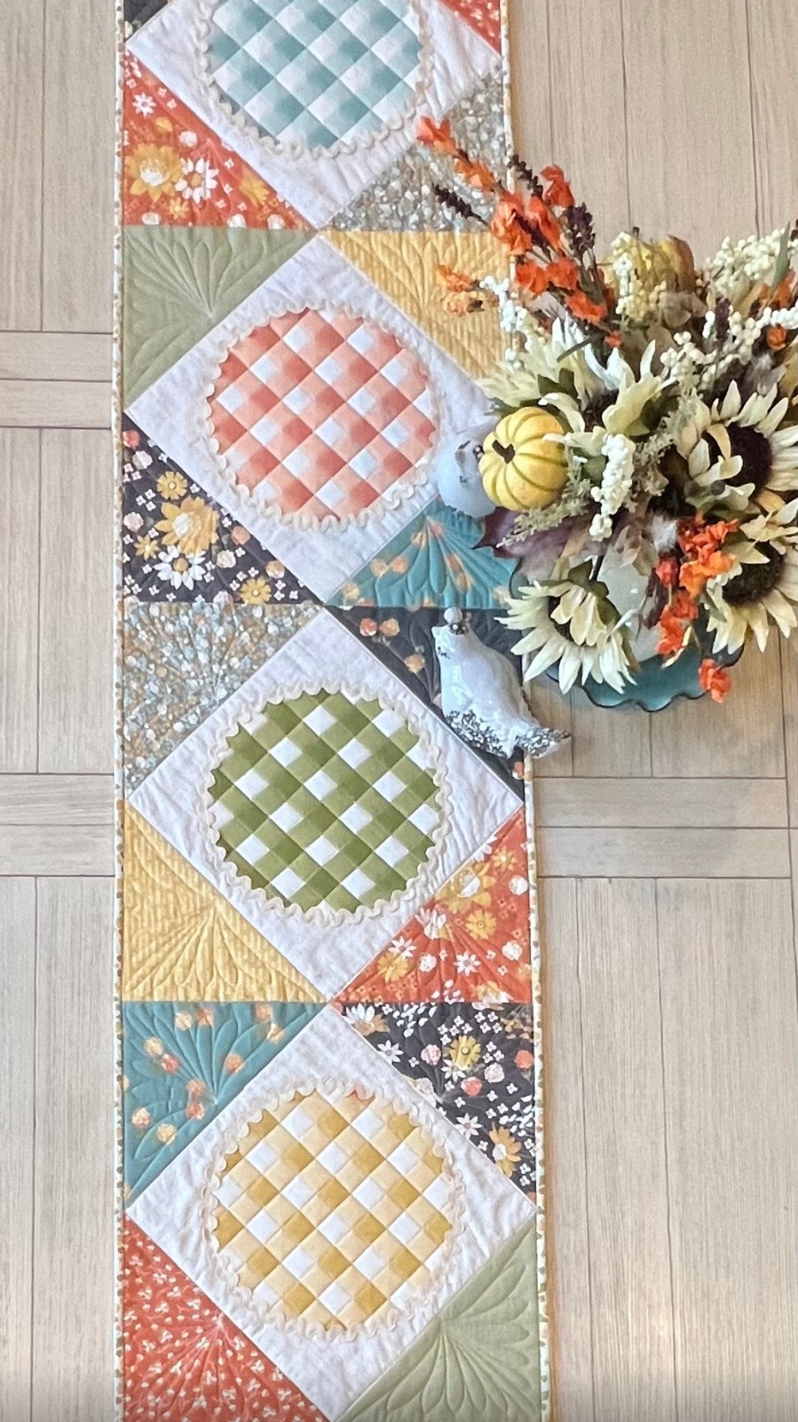 Easy as Pie Quilted Table Runner - Pattern Paper Print Version