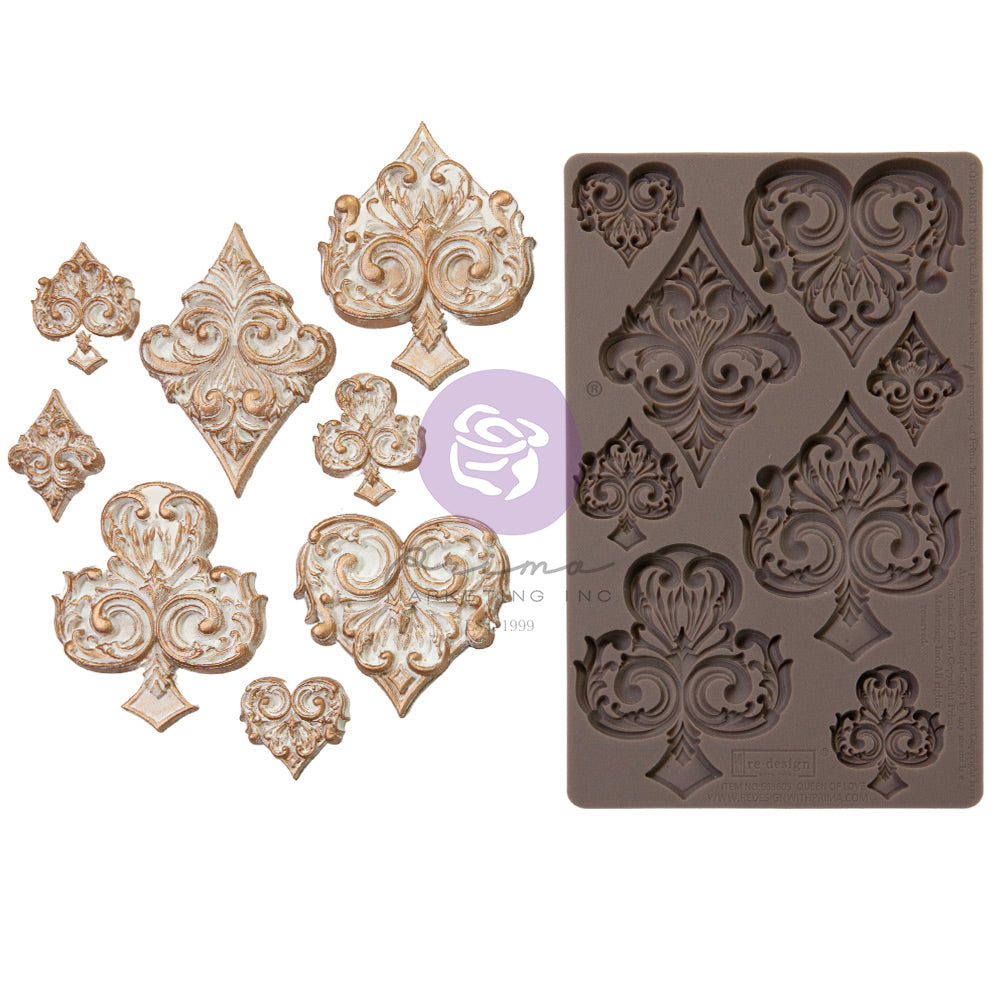 Lost In Wonderland Collection Mould - Deck Of Cards - 1 pc, 5