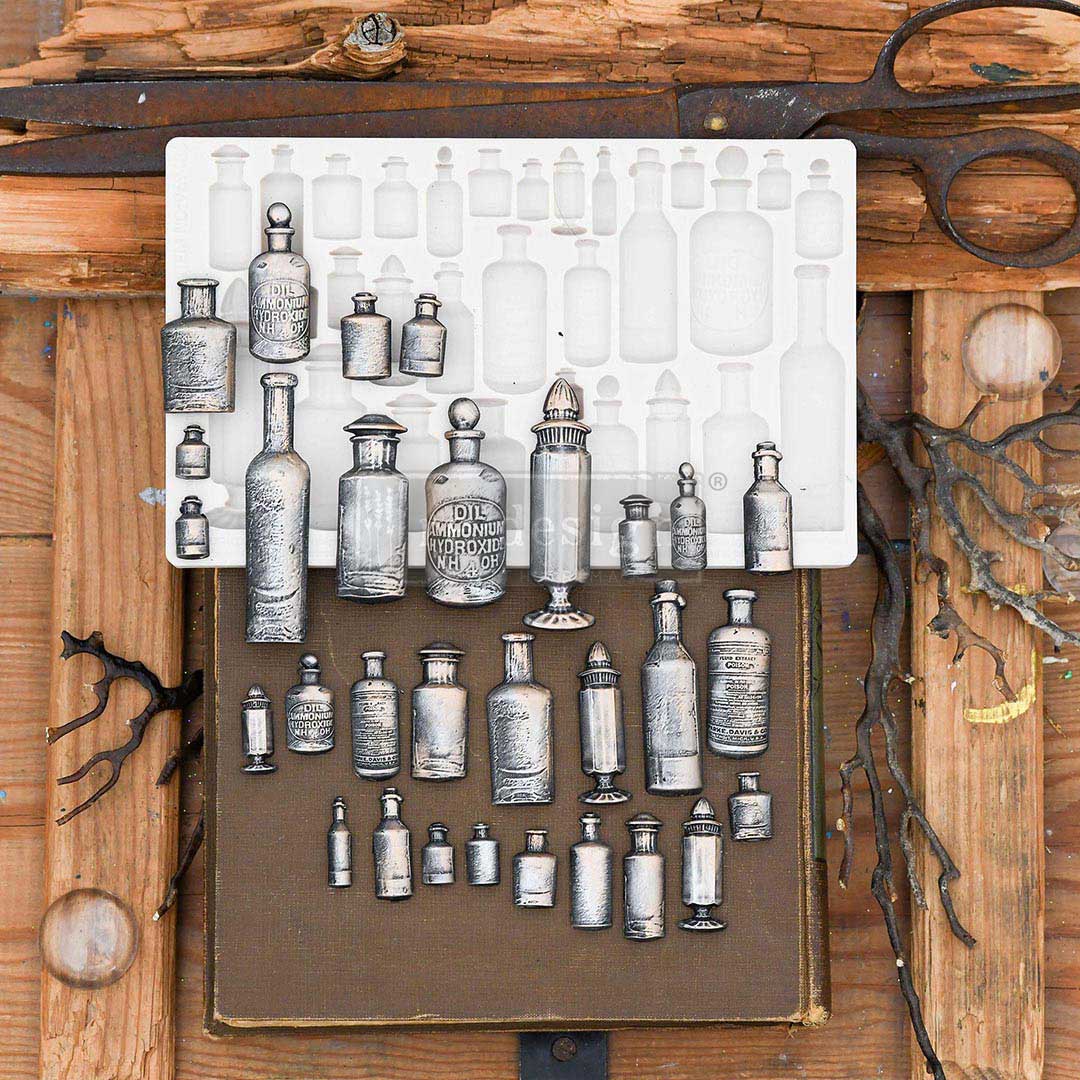 Finnabair Moulds - Apothecary Bottles - 1 pc, 5
