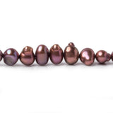 Eggplant Baroque Pearls 16 inch 85 beads 6x5mm