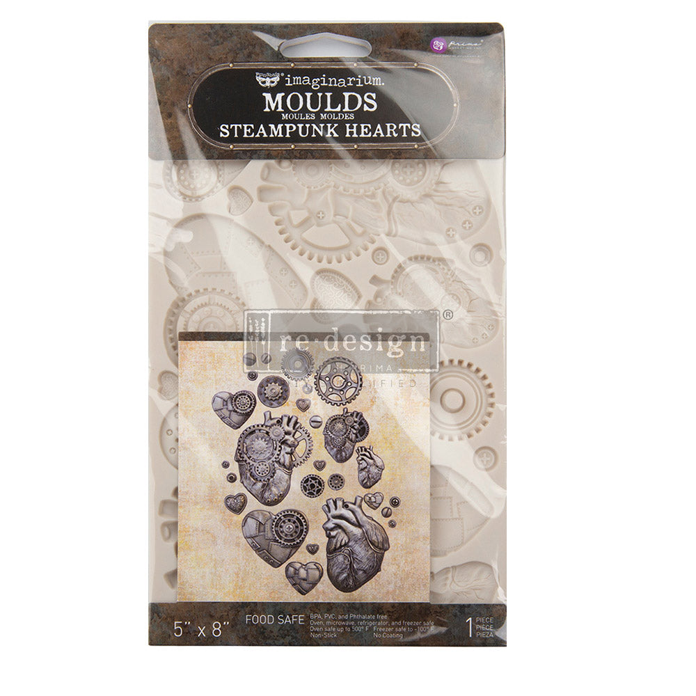 Finnabair Moulds - Steampunk Hearts - 5
