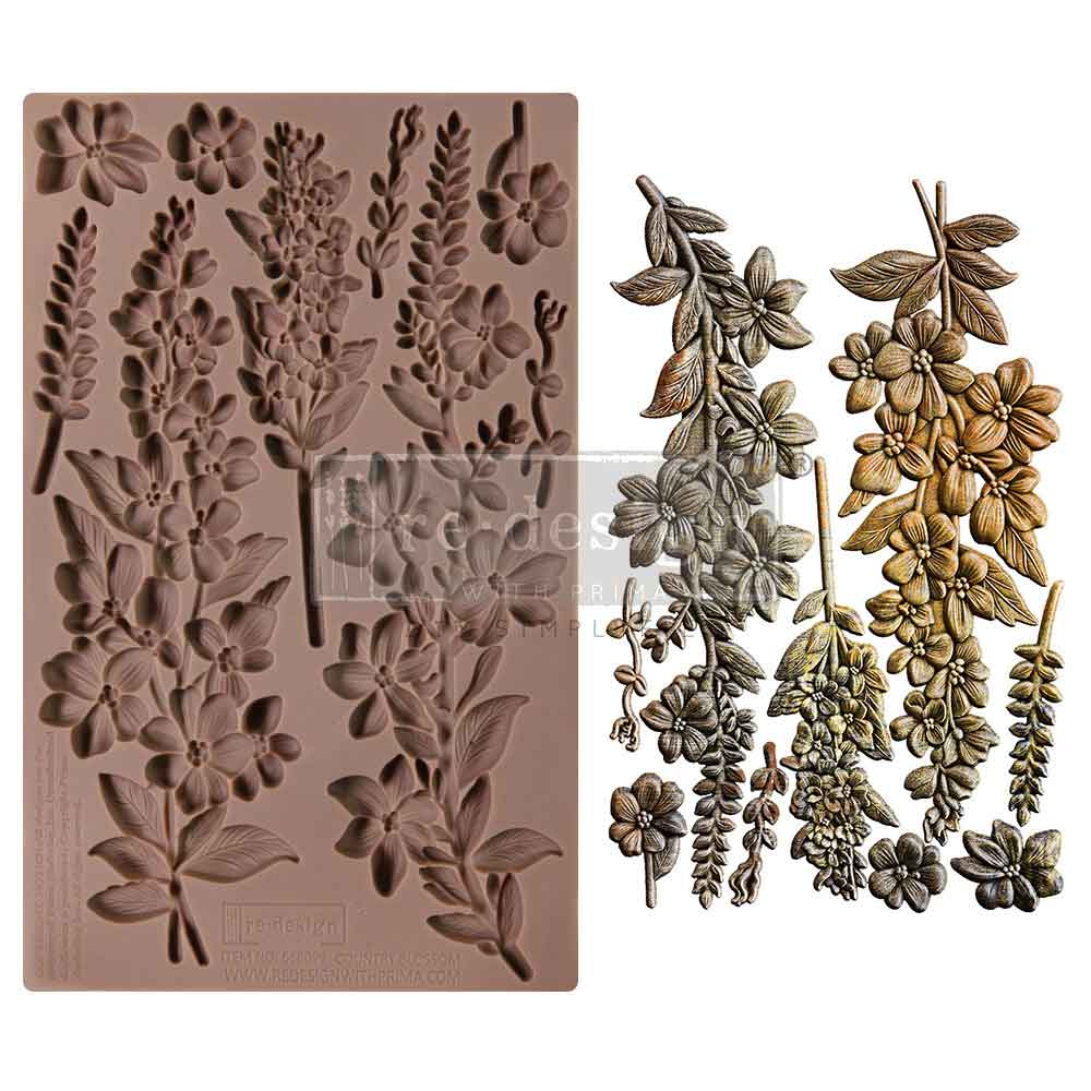 Decor Moulds - Country Blossom - 1 pc, 5
