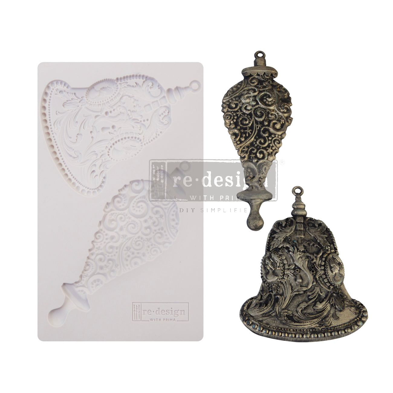 Redesign Decor Moulds® - Silver Bells - 5