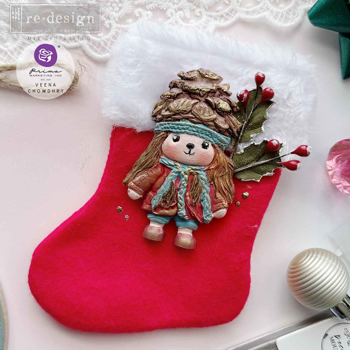 Decor Moulds® - Pinecone Dolls - 1 pc, 5
