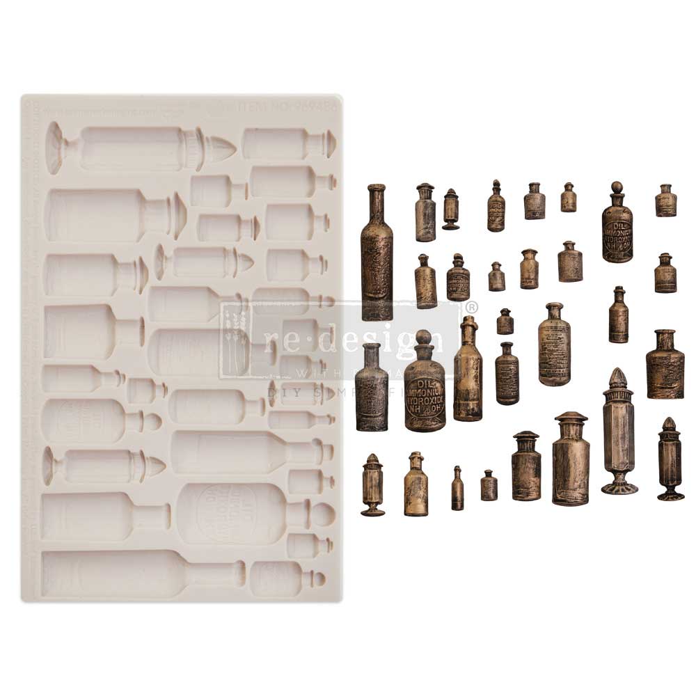 Finnabair Moulds - Apothecary Bottles - 1 pc, 5