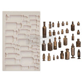 Finnabair Moulds - Apothecary Bottles - 1 pc, 5"x8"x8mm Copyright #VAu001506961