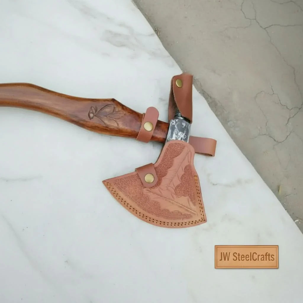 Varrok Spike Tomahawk axe with Damascus Steel Head