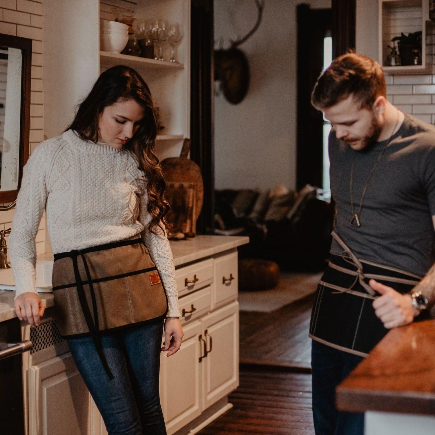 Waxed Canvas Waist Apron  - USA Made