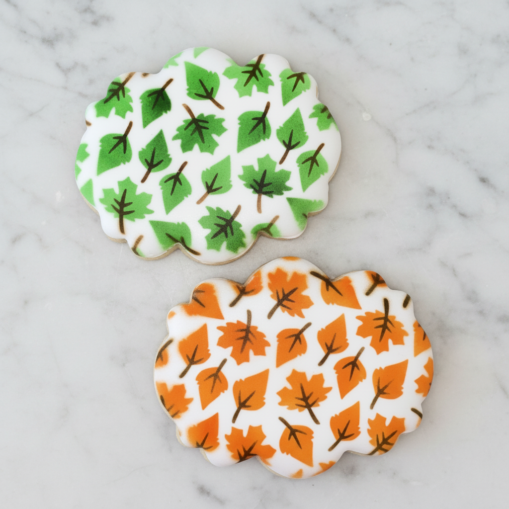 Falling Leaves Cookie Stencil Set