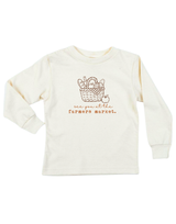 Farmers Market Organic Kids T-Shirt Long Sleeve by Tenth & Pine
