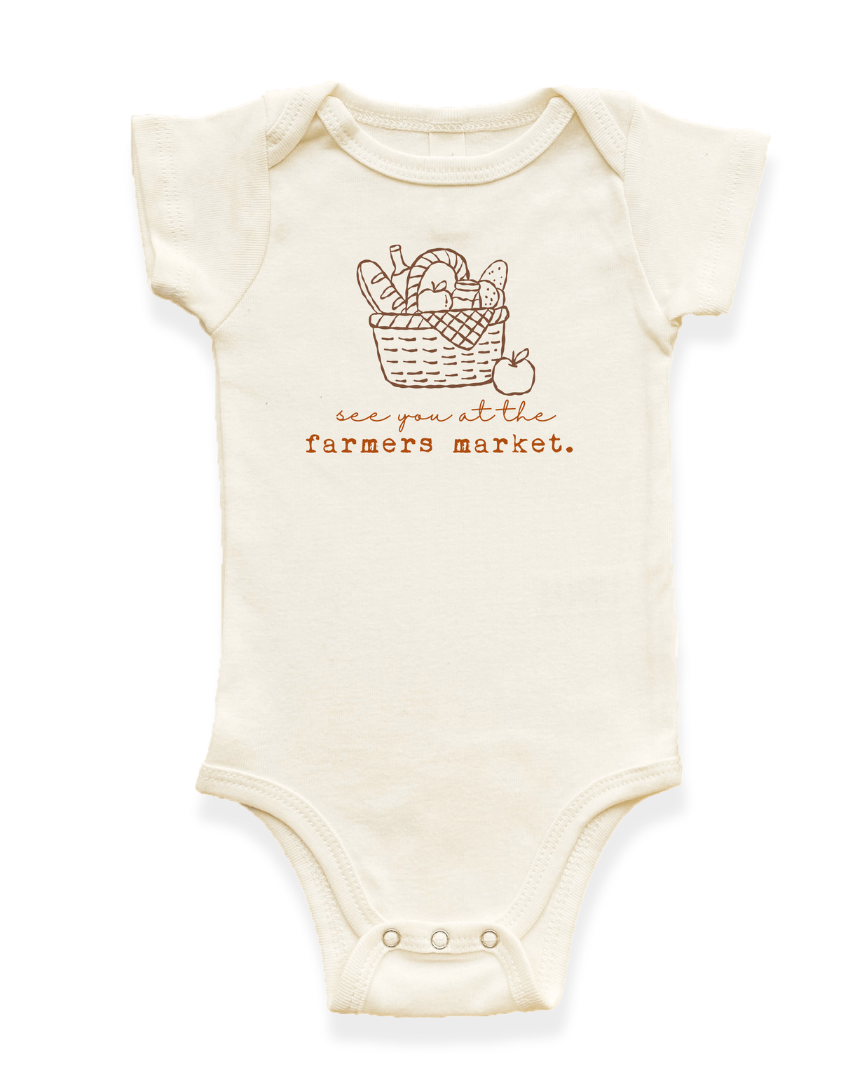 Farmers Market Organic Baby Bodysuit by Tenth & Pine