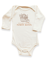 Farmers Market Organic Bodysuit Long Sleeve by Tenth & Pine