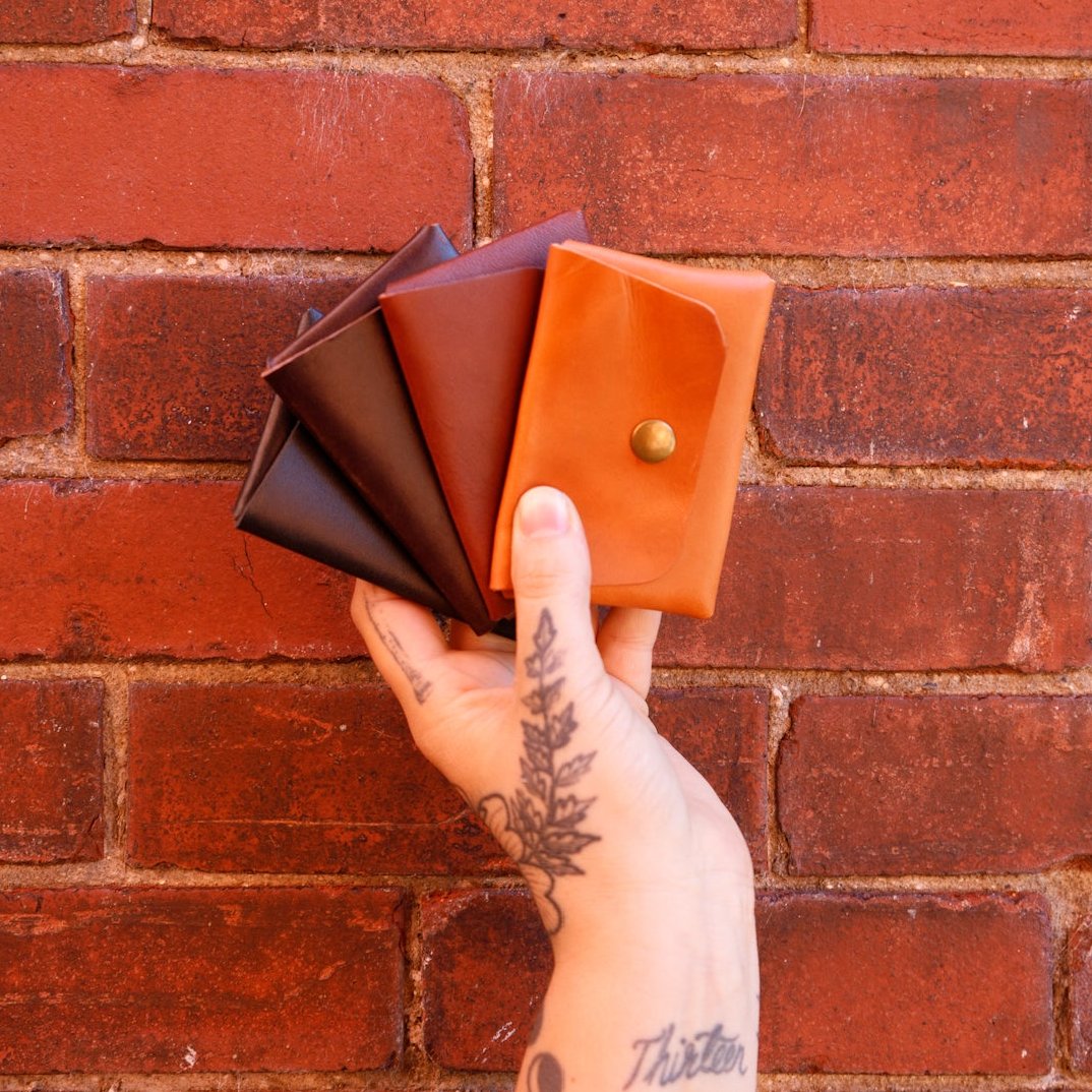 Leather Fold Wallet - USA Made