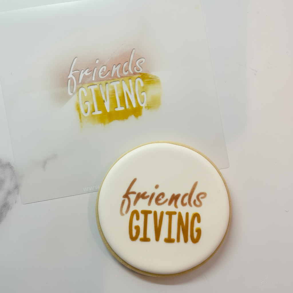 Friendsgiving Cookie Stencil
